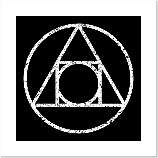 Square circle, alchemical symbol Wall Art by StabbedHeart